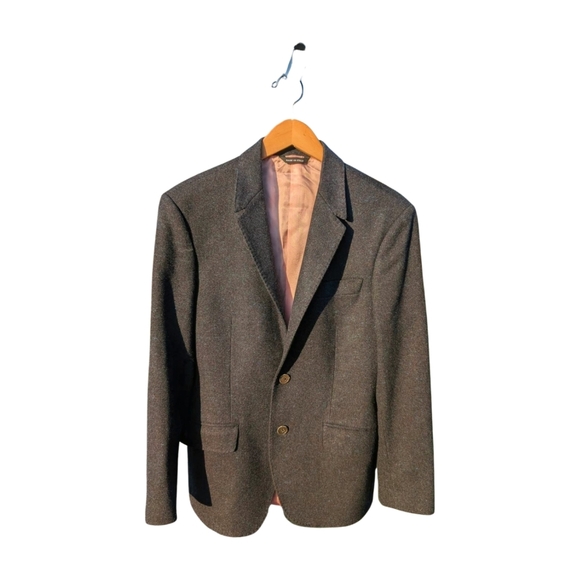 Paul Smith Wool/Cashmere Heathered Navy 2 Button Suit Jacket Size 38R - Picture 5 of 16